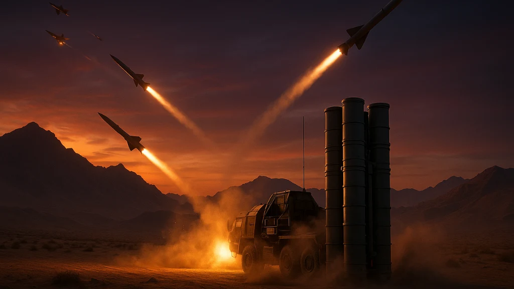 S-400 Air Defence System intercepting multiple incoming targets along Indian border during live combat simulation.