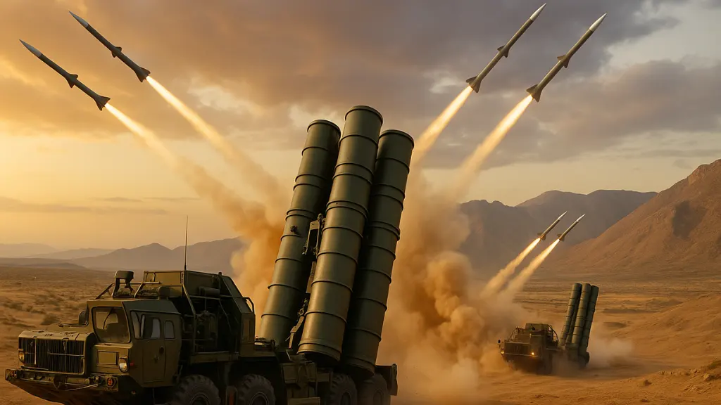 Indian S-400 Air Defence System deployed as Sudarshan Chakra to shield against enemy aircraft and missiles.
