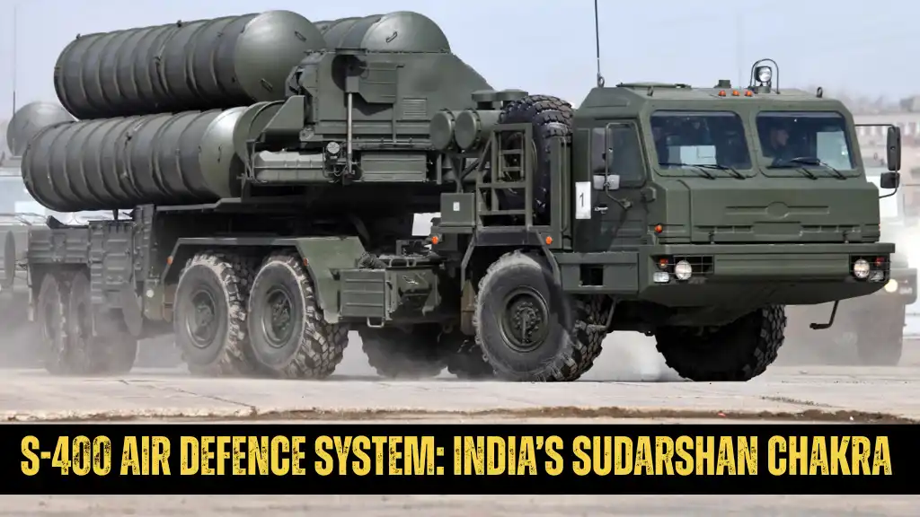 Russian-made S-400 air defence system with interceptor missiles