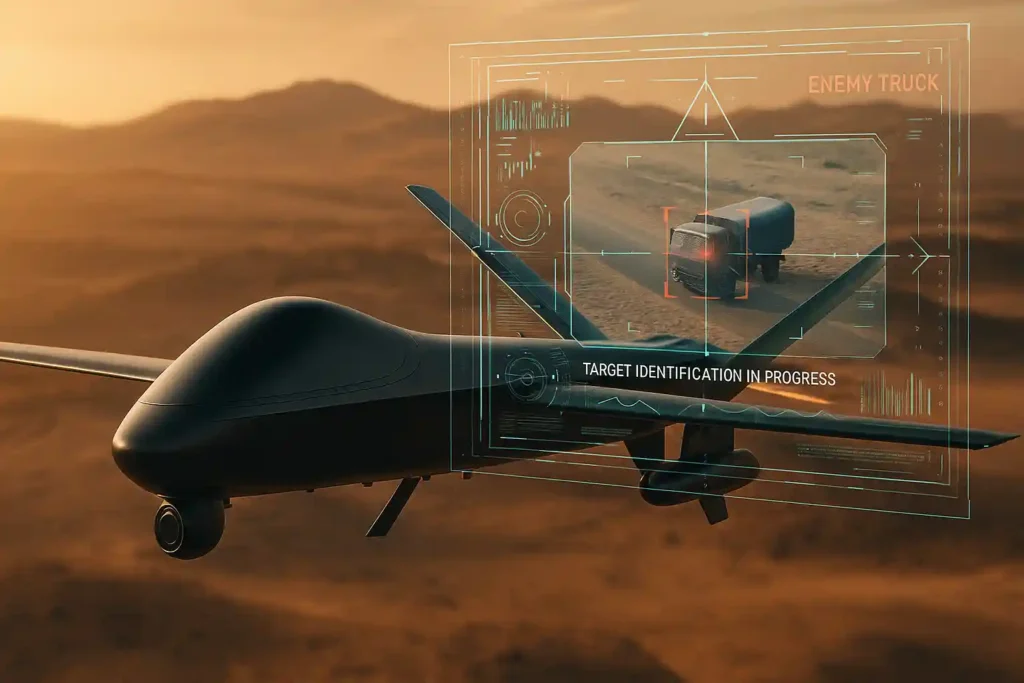 FWD-LM01 drone using AI and EO/IR sensors for precision strike.