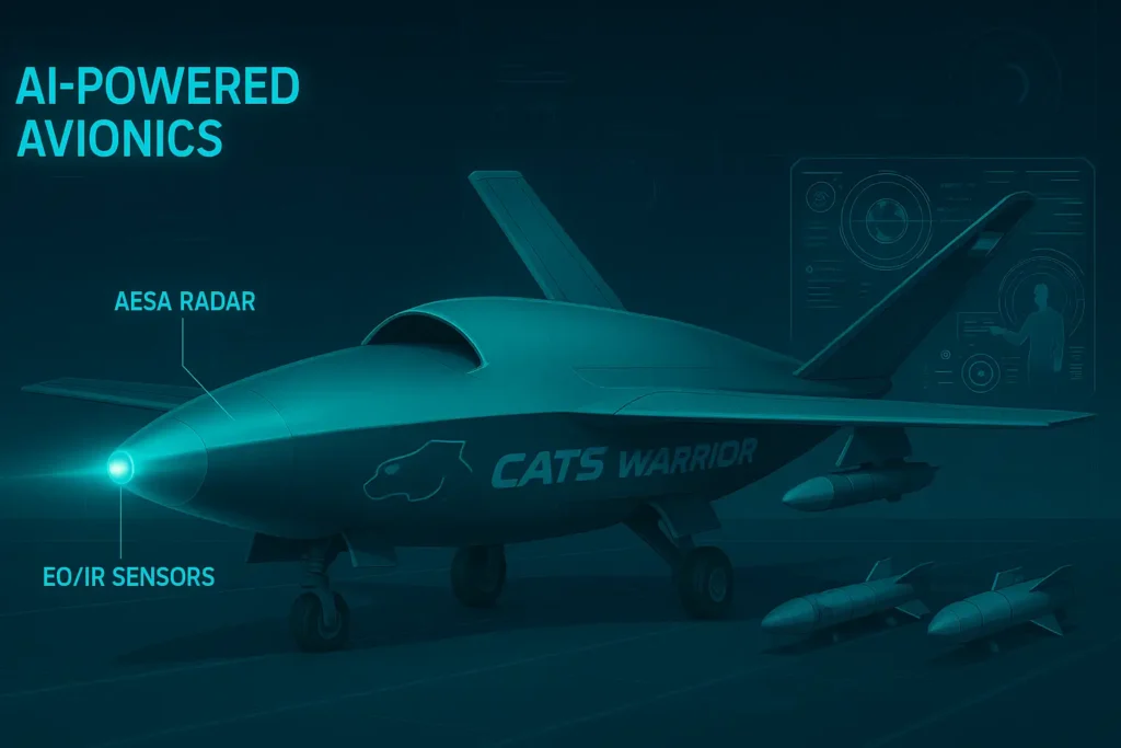 HAL CATS Warrior’s onboard AI, radar, and navigation suite.