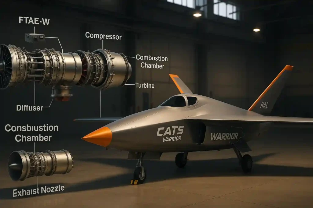 PTAE-W turbojet engine used in HAL CATS Warrior UCAV.