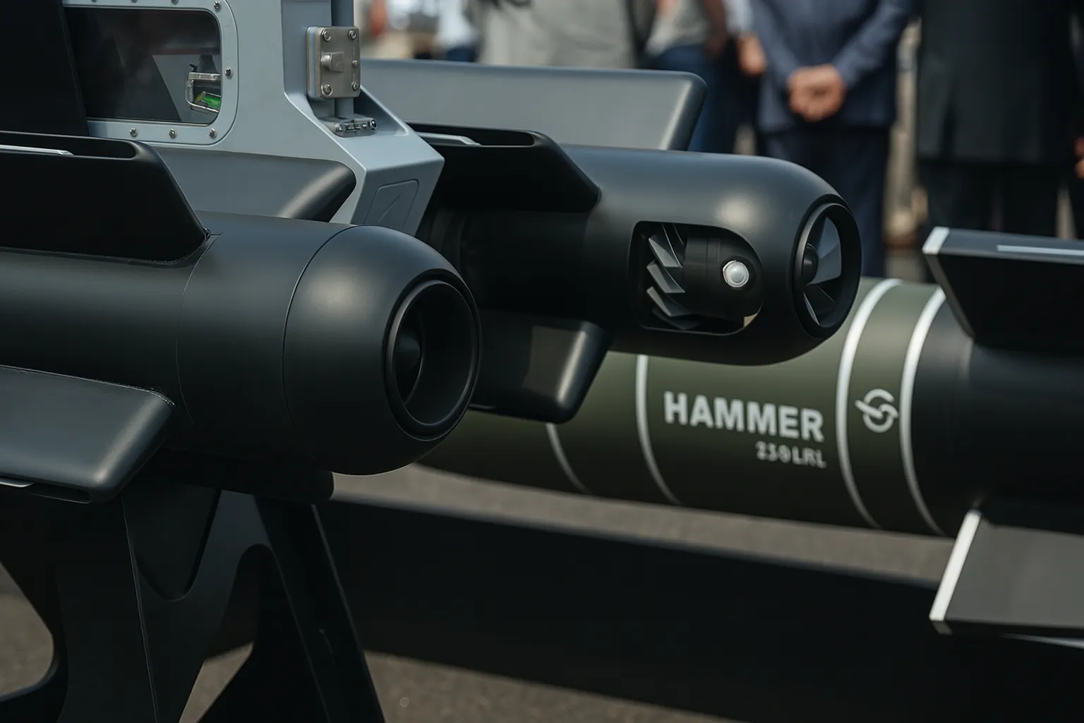HAMMER 250 LRL precision-guided munition by Safran displayed at Paris Air Show 2025 – featured on DefenceNewsIndia.in
