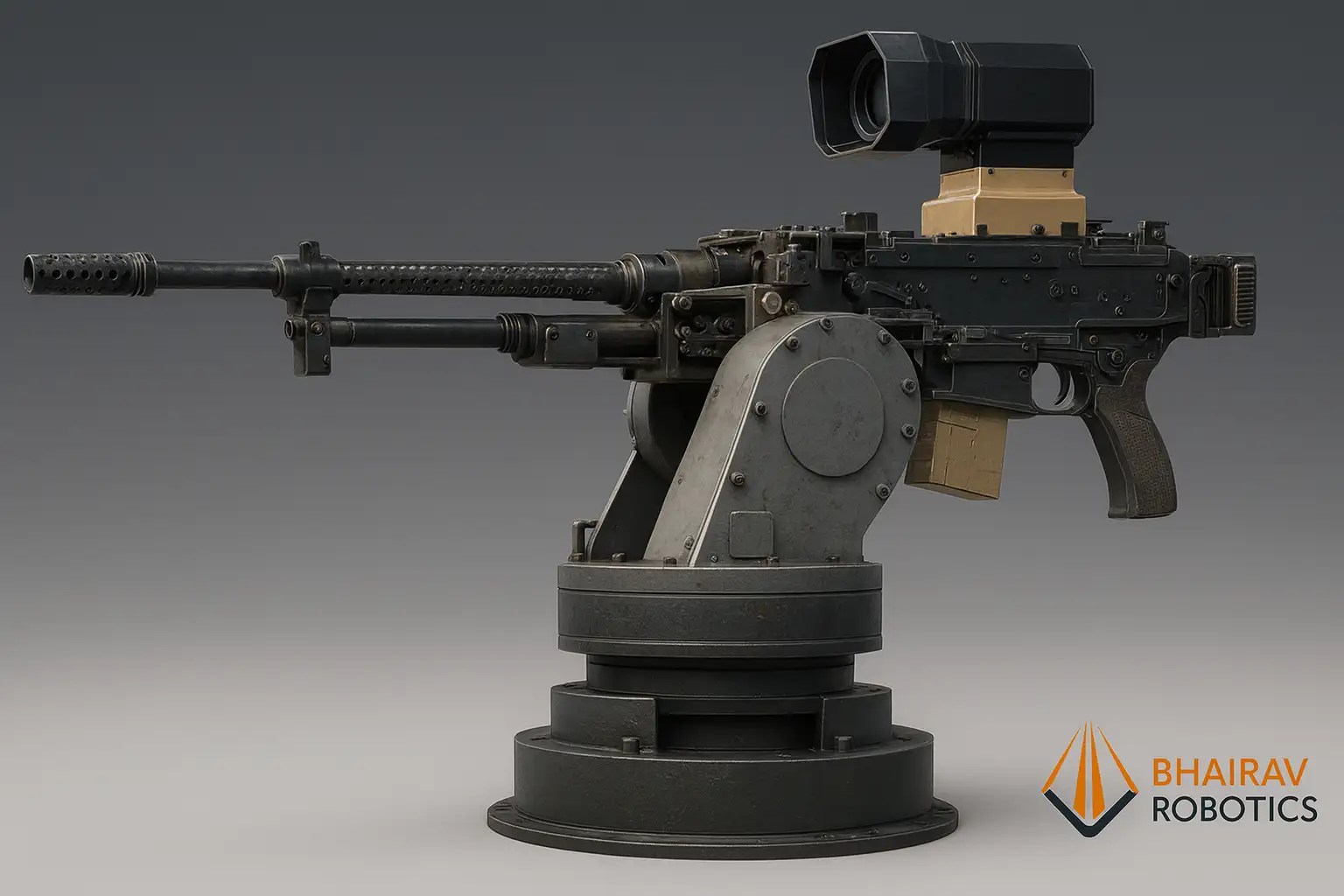 bhairav-robotics-rakshak-weapon-station-zen-india Rakshak Autonomous Weapon Station India 2025 AI defence at LOC