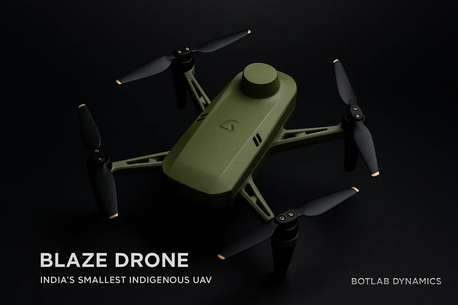 blaze-drone-botlab-dynamics-indias-smallest-indigenous-uav Blaze Drone by BotLab Dynamics, India’s smallest indigenous UAV, compact green quadcopter for defence and civilian use.