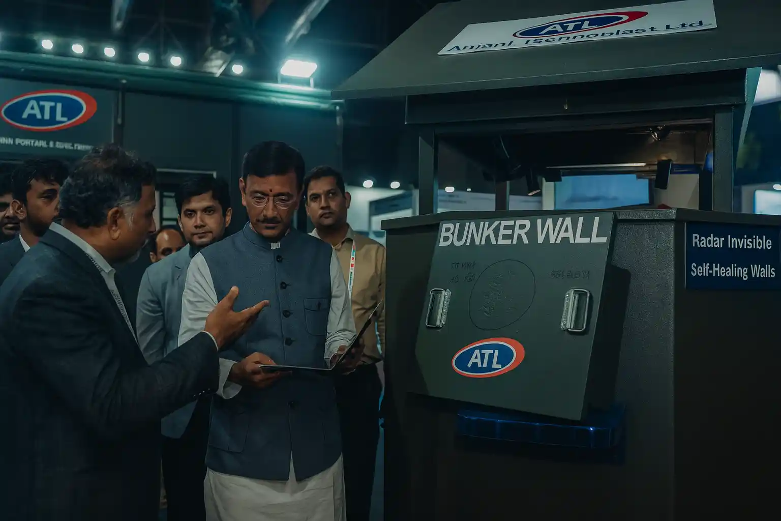 bunkerwall-anjani-technoplast-radar-invisible-self-healing Anjani Technoplast BUNKERWALL showcase radar invisible self-healing defence wall India