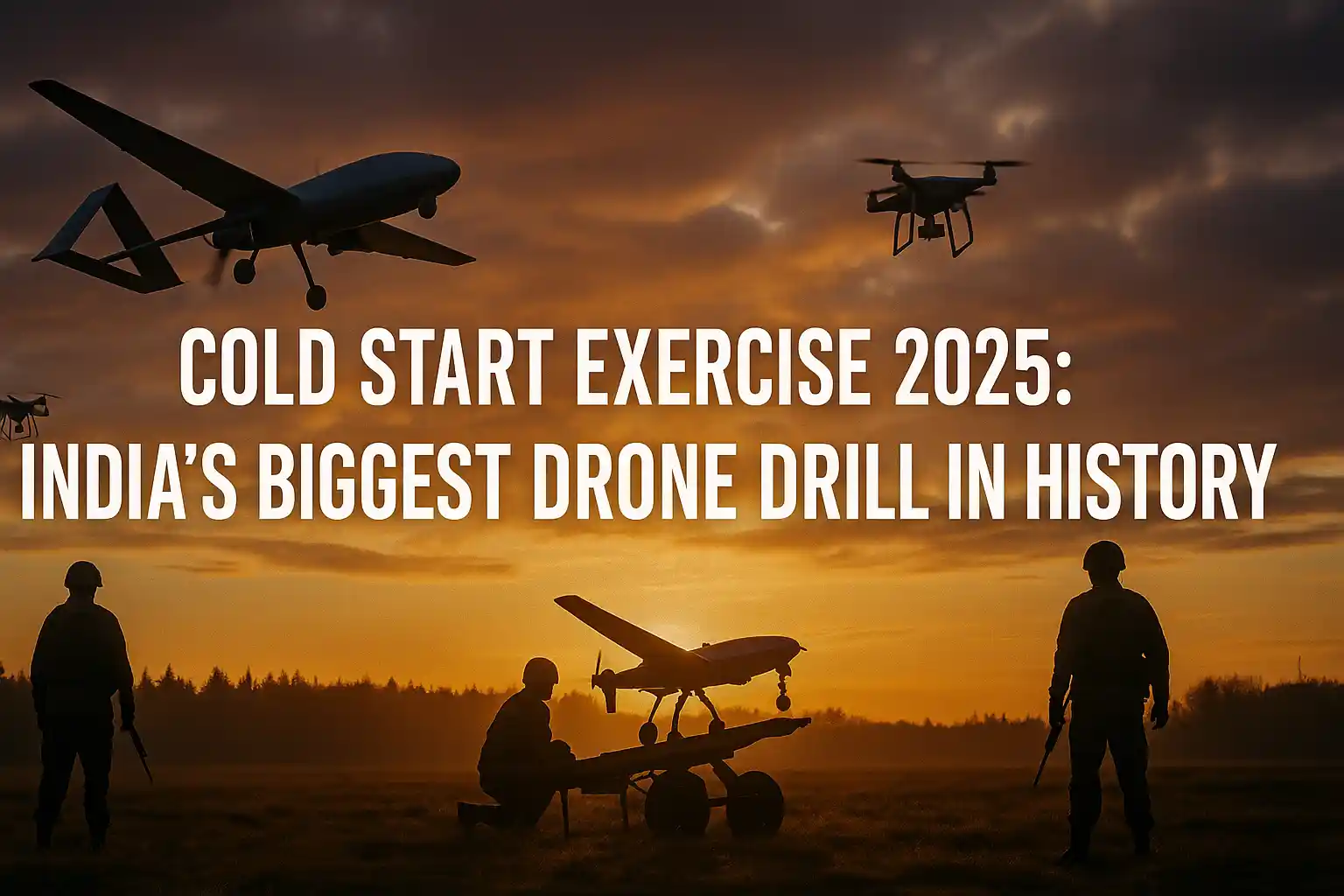 Cold Start Exercise 2025 India’s biggest drone and counter-drone drill with UAV swarms, Bhargavastra missile test, and tri-service warfare training.