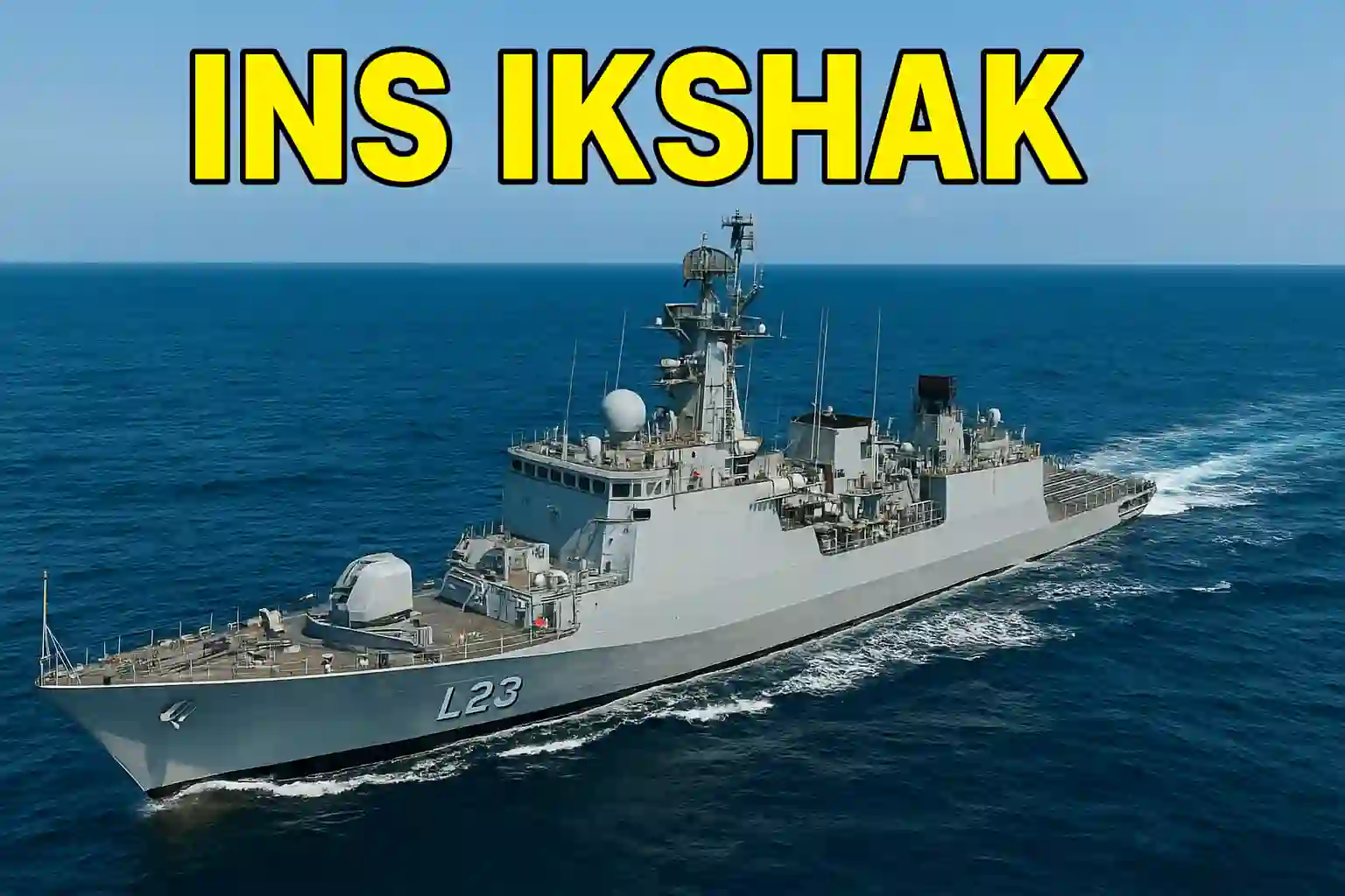 INS Ikshak, India’s third indigenous Survey Vessel Large, at its commissioning at Naval Base Kochi