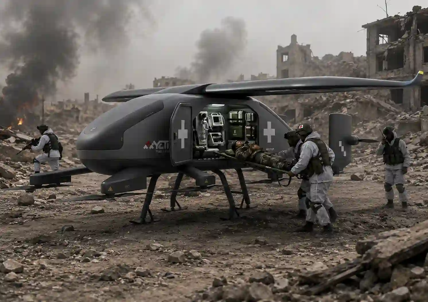 India’s YETI UAV tactical drone designed for battlefield logistics, casualty evacuation, and autonomous military supply missions