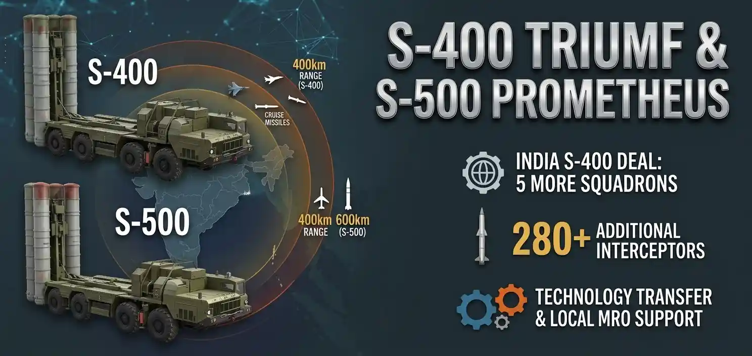 India S-400 deal and S-500 missile defence system from Russia